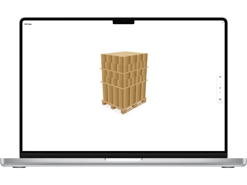 Palletiseerconfigurator voor KV Techniek
